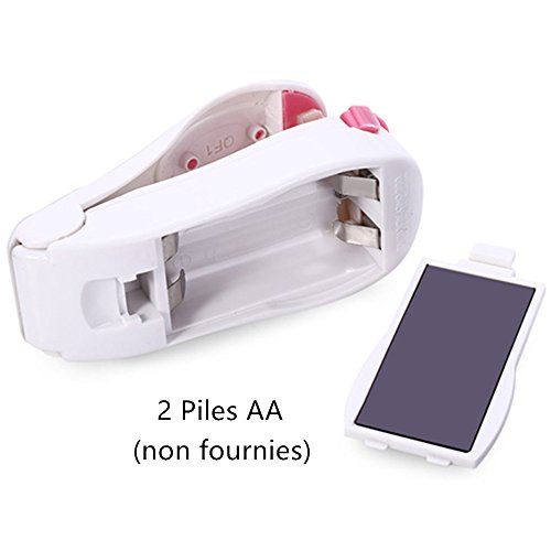 Luniquz mini Folienschweißgerät Einschweißgerät mit Magnete für Verpackungen Handschweißgerät Beutelverschliesser Mini-Heißsiegelmaschine für Snack/Süßigkeiten/Lebensmittel - 4