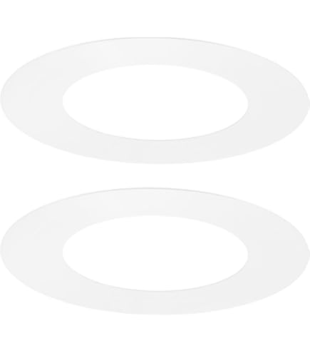 thumbnail image 2 of Thinkstar 4 Inches Semi-Frosted Lens Shower Trim For Line Voltage Recessed Light Lighting White Fit Halo Juno 2 of 13