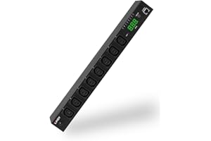 Lindy IPower Switch Classic 8, Worldwide Remote Power Management of 8 Devices, Servers, Workstations, Hubs, AV Equipment, 16A or 13A, up to 3120W, Rackmounted, Pro Grade Metal Design