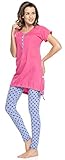 dn nightwear Damen Schlafanzug zum Stillen PM.9007 - 2