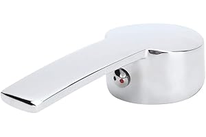 Hapivida Heiß Kalt Wasserhahn Hebelgriff, Verchromt Wasserhahn Griff Ersatz, Universal Wasserhahngriff mit 35mm Kartusche, für Küchenspüle Badezimmer Waschbecken Badewanne
