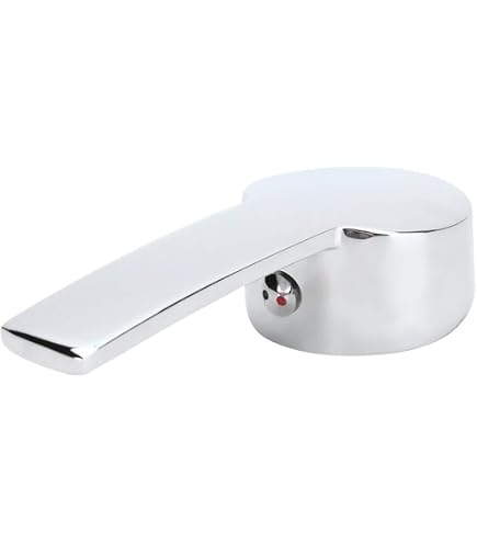TEHAUX Single Handle Faucet Replacement – Alloy Valve Handle For Shower Tub And Kitchen Sink, Silver Ergonomic Design