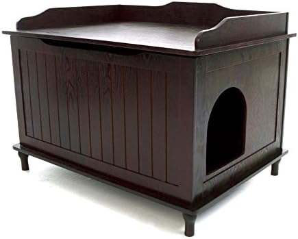 Designer Catbox Litter Box Enclosure in Espresso by Designer Catbox