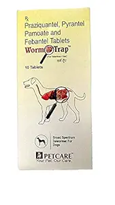 WORM TRAP Tablets for Dogs (3 X 10 -30 Tablets) -3 Strips