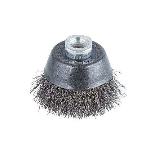 wolfcraft Topf-Drahtbürste Ø 70 mm, M14 Gewinde, Winkelschleifer, 2107000