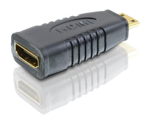 CSL - Adapter HDMI® A Buchse auf HDMI® mini C Stecker | 24K vergoldete Kontakte