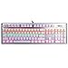 Produktbild E-3LUE EKM727 ergonomische USB Wired Gaming Mechanical Keyboard 104 Keys Cap Metal Panel mit bunten LED-Hintergrundbeleuchtung (weiß)