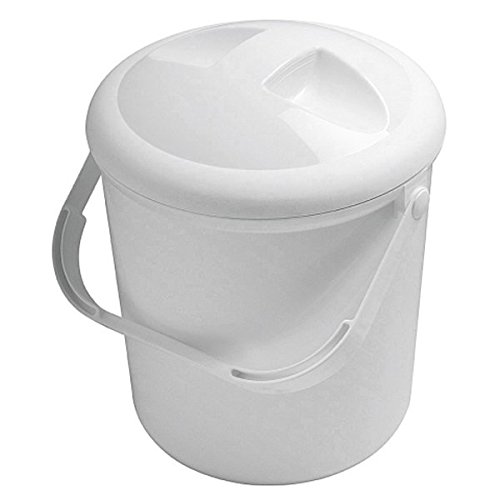 Preisvergleich Produktbild Rotho Bella Bambina Windeleimer mit Deckel Design weiß