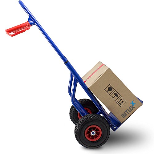 BITUXX® Sackkarre klappbar 200kg mit Luftbereifung Transportkarre Stapelkarre Handkarre Teleskopkarre Verstellbar - 2