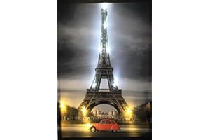 Samarkand - Lights LED Picture with Lighting LED Canvas Picture 65 x 45 cm Light Picture Paris Eiffel Tower Wall Picture
