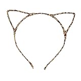 ULTNICE Sexy attraktive Katze Ohren Haarreif Haarband für Cosplay Kostüm Kostüm Party Leopard