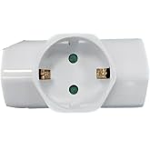Zenitech - Triplite Schuko 16A - Durable Plastic - European Standards Compatibility, Wear Resistant, High Energy Consumption,