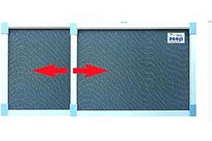 Zeep CDF06530 Zanzariera con Telaio Componibile, Alluminio, Bianco