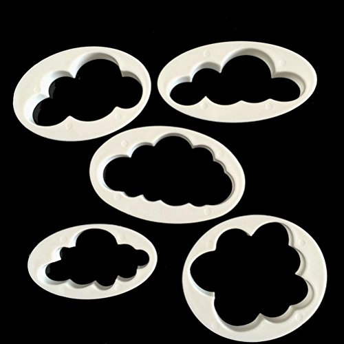sevenmye 5 PCS Cloud Kuchen Ausstecher Form Fondant Gebäck Cookie Schaf Form Dekoration DIY Werkzeug