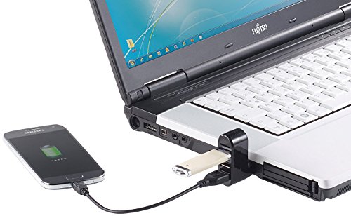 Xystec USB-2.0-Hub mit 3 Ports und microSD-Kartenleser, 180° drehbar - 8
