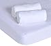 PMP Set 1 Undersheet / 2 Fitted Sheets Jersey White 60 x 120 cm
