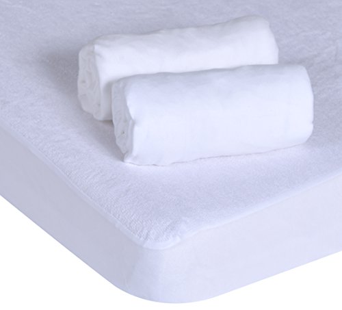 PMP Set 1 Undersheet / 2 Fitted Sheets Jersey White 60 x 120 cm