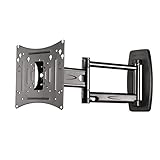 Kabelmanager sorgt für Ordnung und die notwendige Zugentlastung, dezente Aufhängung lässt die Halterung unauffällig hinter dem Fernseher verschwinden