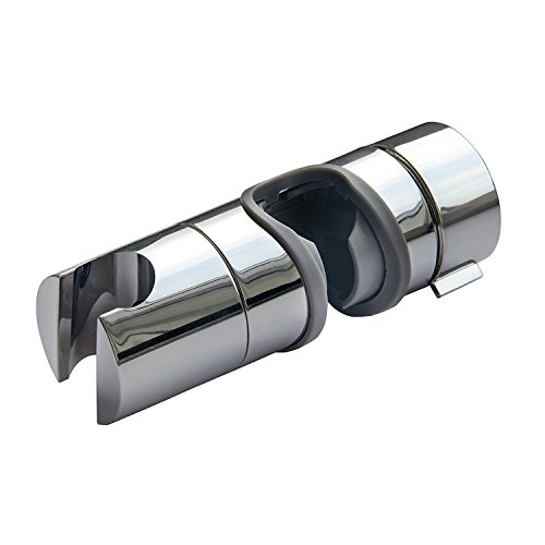 moinkerin Duschkopf Schieber, Handbrause Halterung, Duschkopf Gleiter Halter, verstellbar Stangengleiter Duschstange verchromt, Brausekopf Brausehalter für Wandstange 20-25mm grau - 8