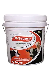 Pharma Glycine Chelated Mineral Mixture for Cow Pig Cattle Buffalo Sheep Goat & Poultry/Chelated Organic Mineral Mixture/M-Square Powder 5 Kg