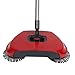 Produktbild Z&W SHOP Easy Hand Push Sweeper, Automatische Boden Kehrmaschine mit Besen und Kehrschaufel ohne Elektrizität Lazy Cleaner für Haustier Haare und Staub (Rot)