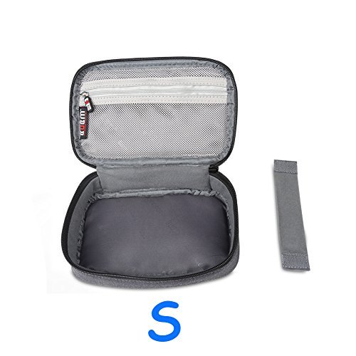 BUBM 3 Stücke Mehrfachfunktion Kabelorganiser Tasche Reisetasche für Elektronische Zubehöre wie Netzteil, Maus und USB Stricks, Schwarz - 7