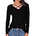 Produktbild Blusen Damen Pullover Frauen Lässig V-Ausschnitt T-Shirt Bluse Pulli Tops Oberseiten Streetwear Sweatshirt,ABsoar