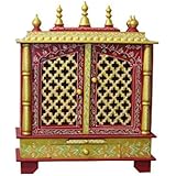 MVEE Wooden Home Temples/Pooja Mandir/Mandapam/Temple for Home (61 cm x 30 cm x 76 cm)