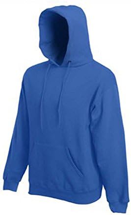 Mens Classic Hooded Hoodie Sweatshirts Size XS to 4XL - SPORTS WORK LEISURE (3XL - XXXL, ROYAL BLUE)