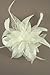 Allsorts® Cream Feather Comb Fascinator Brooch Pin Ladies Day Royal Ascot Weddings