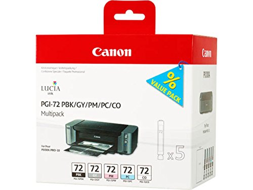 Canon original - Canon Pixma Pro 10 S (PGI-72 / 6403 B 007) - Tintenpatrone MultiPack black photocyan photomagenta gray