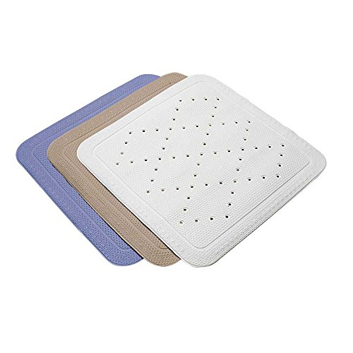 Behrend Duscheinlage Duschmatte Antirutschmatte, Softschaum, latexfrei, 54x54cm, weiß