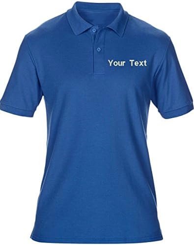 swagwearEmbroidered Your Text Logo Personalised Workwear Uniform Mens Polo T-Shirt 8 Colours (S-5XL)
