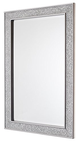 Wandspiegel – Silber – Groß – 90×60 cm – Mosaikspiegel – Badspiegel - 2