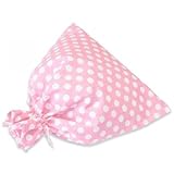 JODA Pink Polka Drawstring Bag