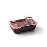 Color: Negro / Rojo Black+blum - Fiambrera Bento, Color Negro