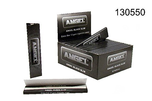 ANGEL Black Slim Zigarettenpapier Extra Fine 50x32Bl.