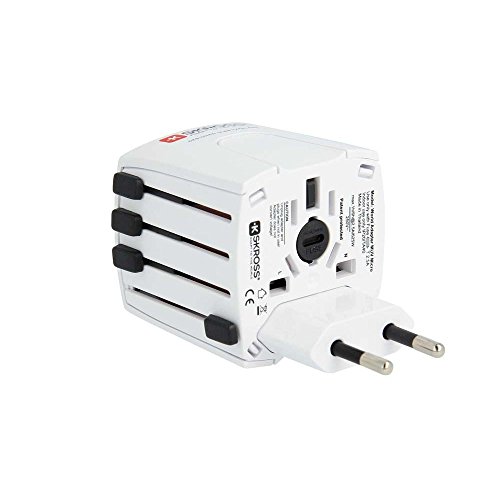 SKROSS Reiseadapter MUV Micro Steckdoseneingang für: Euro, USA/Japan, Australien/China, UK - 8