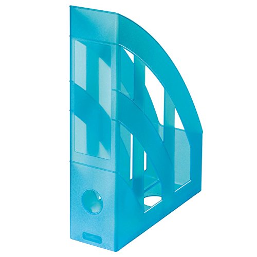 Stehsammler / Plastik Stehordner / Farbe: transluzent türkis
