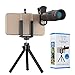 Price comparison product image Wei Xi 18X Smartphone Telephoto Lens with Tripod, Cell Phone Camera Zoom Lens Kit for iPhone Xs x 8 7 6s 6 Plus, Samsung S8, S9, Huawei And Most Android Cell Phone