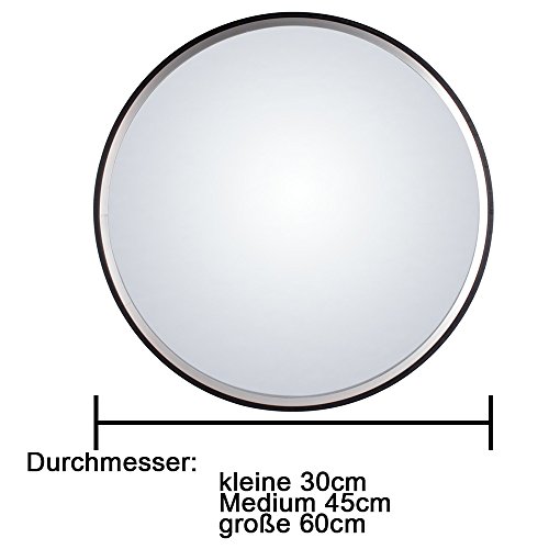 SPEED Überwachungsspiegel Sicherheitsspiegel Panoramaspiegel Konvex Verkehrsspiegel Polycarbonat 45CM Schwarz - 2