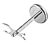 ACEVIVI Deluxe Chrome Razor and Brush Stands,Silver