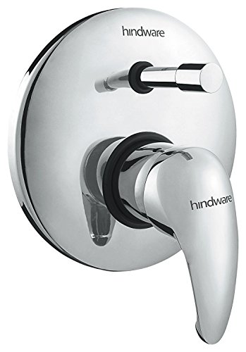 Hindware F130022CP Essence Single Liver Divertor Exposed Kit Plate, Handle & Knob for Concealed Divertor (Chrome)