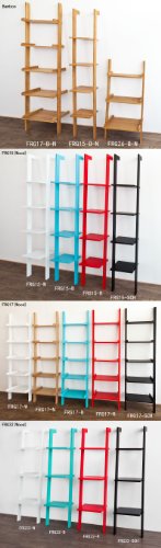 SoBuy® Modernes Leiterregal, Standregal, Bücherregal, Badregal, weiß, Breit: 56cm,FRG17-W - 6