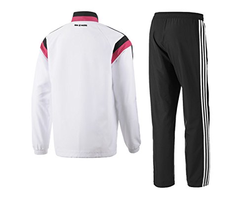 2014-15 Real Madrid Adidas Presentation Tracksuit (White-Pink)