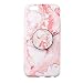 Produktbild iPhone 6/6 Plus Handyhülle,Dewanxin Einfach Bereift Marmor Einfach mit kreative Halter Handytasche Protective Case Cover (iPhone 6, Rot)