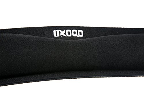 Premium Plattform Gummitastatur Pad Handgelenkauflage mit Memory Foam für Tastatur, Schwarz - 5