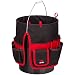 Produktbild NoCry strapazierfähige Bucket Werkzeugtasche aus Canvas | Werkzeug-Organizer mit 35 Taschen, 5 Werkzeugschlaufen und Klebeband-Halter | Für 12-16 Liter Eimer geeignet