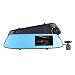Produktbild JUNERAIN Junierain Dash Cam Dual Lens Auto Rückspiegel DVR Kamera 4,3 Zoll Touchscreen Video Recorder Loop Aufnahme