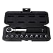 Produktbild Mmrm 10pcs Fahrrad Fahrrad Drehmomentschlüssel Edelstahl Ratsche Werkzeug Socket Bits Set Kit 1/4 "Werkzeug